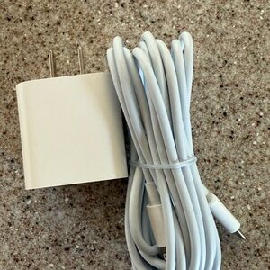White USB Wall Charger with Cable